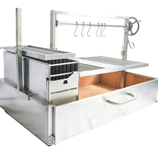 Tagwood XL Built-In Santa Maria Argentine Wood Fire & Charcoal Gaucho Grill