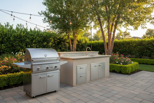Delta Heat DHBQ32-D-F 32-Inch Freestanding Gas Grill, Stainless Panel