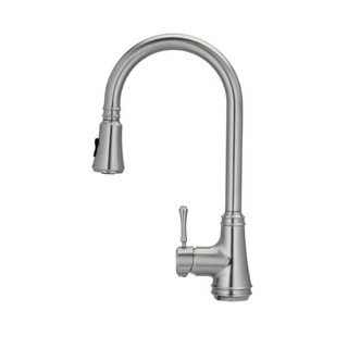 E-Stainless Kitchen: Cotati Single Handle Gooseneck w/Pull Down Spray