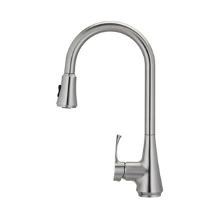 E-Stainless Kitchen: Modera Single Handle Gooseneck w/Pull Down Spray