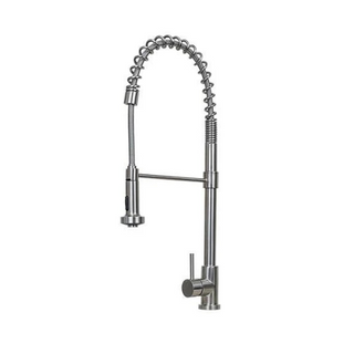 E-Stainless Kitchen:  Single Handle w/ Pull Out Spray, Pre-Rinse Style