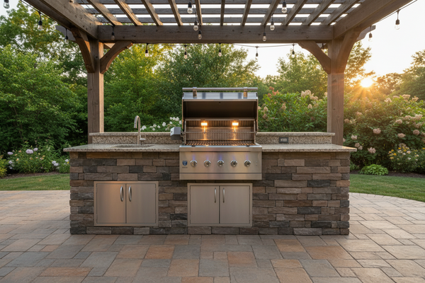 American Made Grills Encore 36 Inch Built In Hybrid Grill