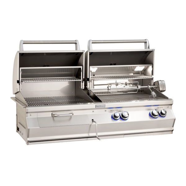 Fire Magic Aurora A830i 48-Inch Built-In Natural Gas & Charcoal Combo Grill