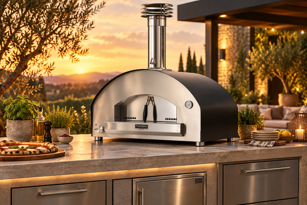 Fontana Forni Firenze Hybrid Gas & Wood Countertop Pizza Oven