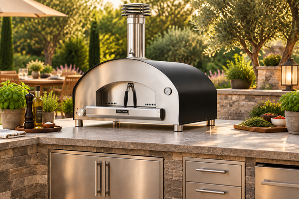 Fontana Forni Roma Hybrid Gas & Wood Countertop Pizza Oven