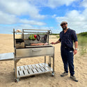 Tagwood XL Freestanding Argentine Santa Maria Wood Fire & Charcoal Gaucho Grill