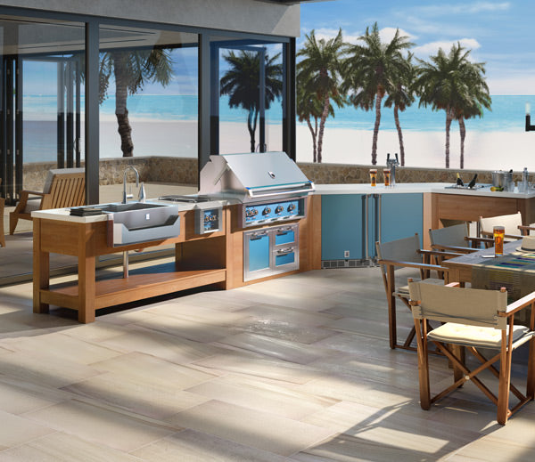 Hestan outdoor private beach full kitchen