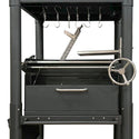 Tagwood The BEAST Argentine Santa Maria Style Wood Fire & Charcoal Gaucho Grill - All Black