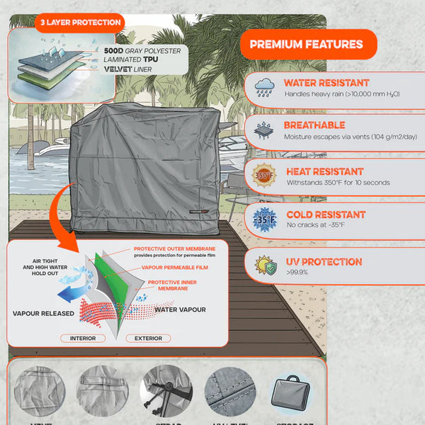 Tagwood Grill Cover PRO for BBQ26SS