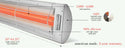 Infratech 5200 Watt Dual Element 48 Inch Marine Grade C-Series Electric Heater