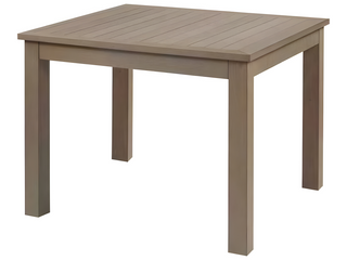 Eco-Teak 39.5" Wide Square Dining Table with Umbrella Hole