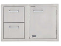 Lion 33 Inch Door & Drawer Combo with Towel Rack