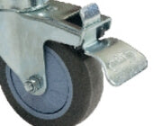 Locking front casters