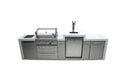 Mont Alpi 4 Burner Deluxe Series Island with a Kegerator