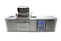 Mont Alpi 4 Burner Deluxe Island with Beverage Center -MA400-DBEV
