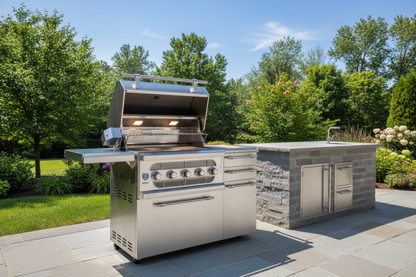 American Made Grills Muscle Freestanding 36 Inch Hybrid Grill