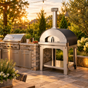 Fontana Forni Marinara Wood-Fired Pizza Oven with Mobile Cart