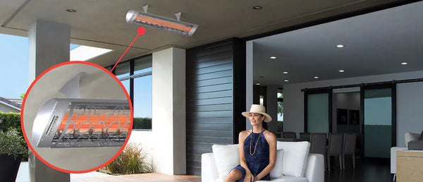 Infratech - C3024MG3 - Single Element - Marine Grade 3000 Watt electric Patio Heater - Motif Collection