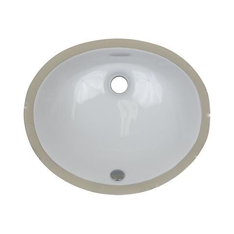 E-Stainless Oval Ceramic Bowl, White: 17 x 14 x 5'' Bowl Depth