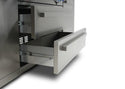 Mont Alpi 400 Deluxe Island with a 90 Degree Corner, Kegerator, Beverage Center and Fridge Cabinet