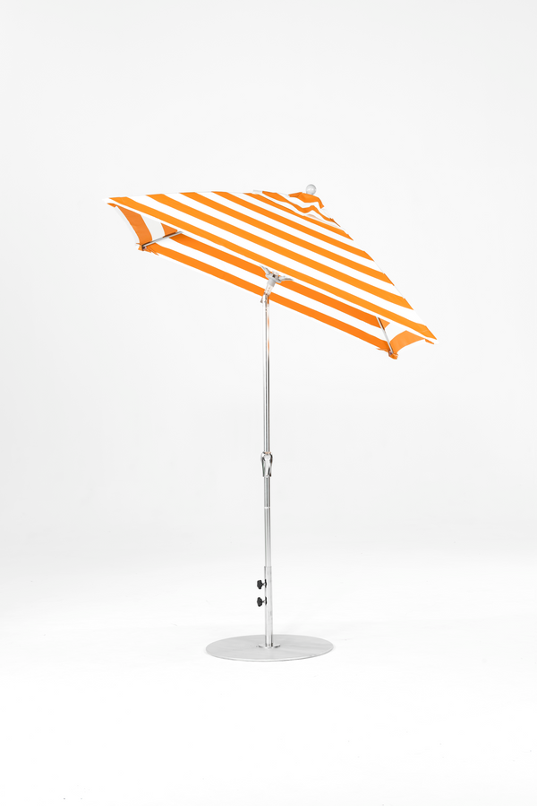 454FMA-SQ-005 Orange Stripe-Brushed Silver