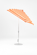 464FMA-SQ-005 Orange Stripe-Brushed Silver