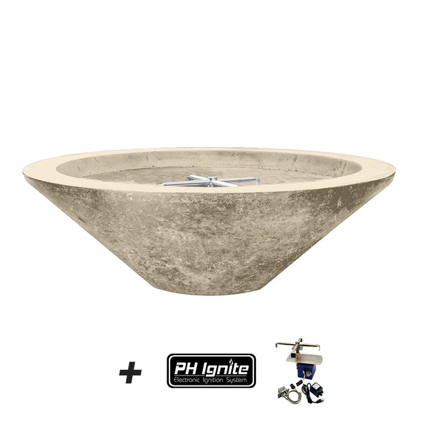 Prism Hardscapes Embarcadero Concrete Gas Fire Pit