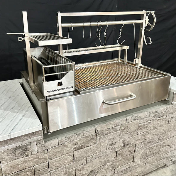 Tagwood XL Built-In Santa Maria Argentine Wood Fire & Charcoal Gaucho Grill