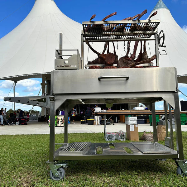 Tagwood XL Freestanding Argentine Santa Maria Wood Fire & Charcoal Gaucho Grill