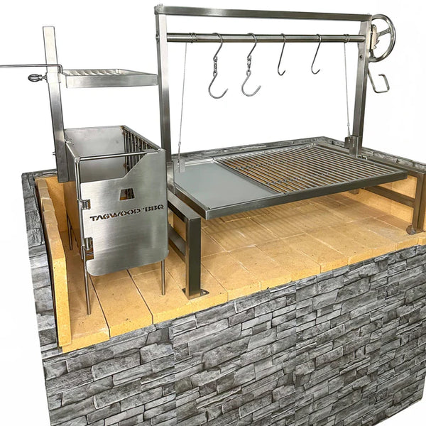 Tagwood Insert Style Argentine Santa Maria Wood Fire & Charcoal Gaucho Grill