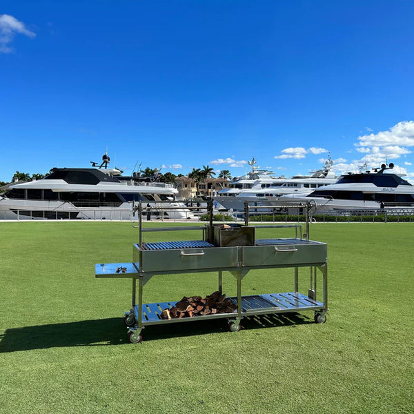 Tagwood XL Freestanding Argentine Santa Maria Wood Fire & Charcoal Gaucho Grill