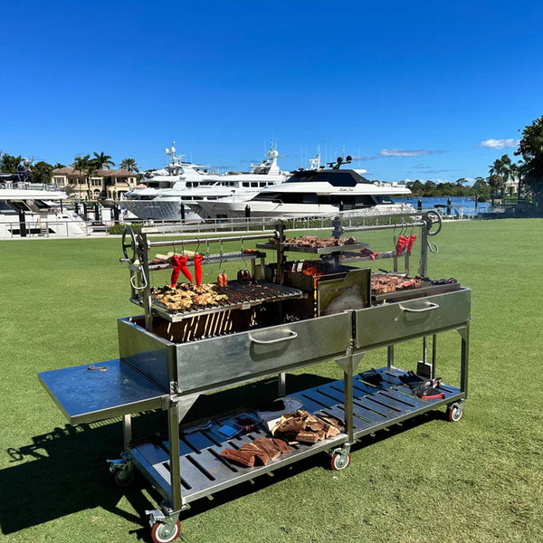 Tagwood XL Freestanding Argentine Santa Maria Wood Fire & Charcoal Gaucho Grill
