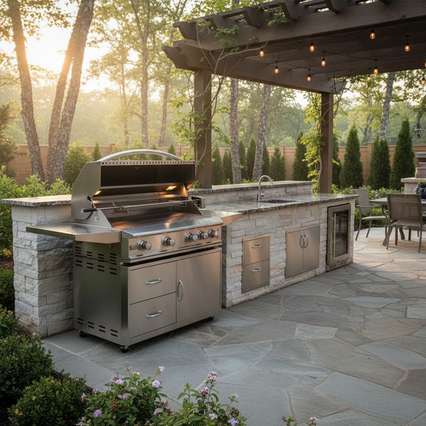 Blaze Professional LUX 44-Inch 4-Burner Freestanding Gas Grill with Rear Infrared Burner