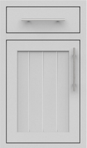 Ribbed Shaker Door Island