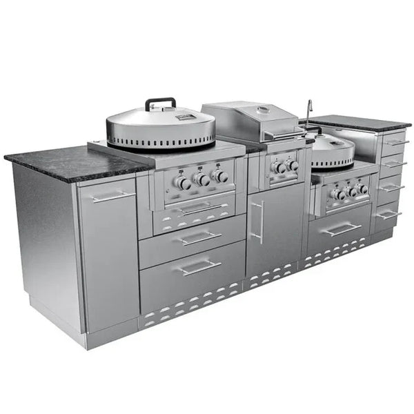 Sunstone The Texajun 9 Ft Cajun Outdoor Cabinet Kitchen Island