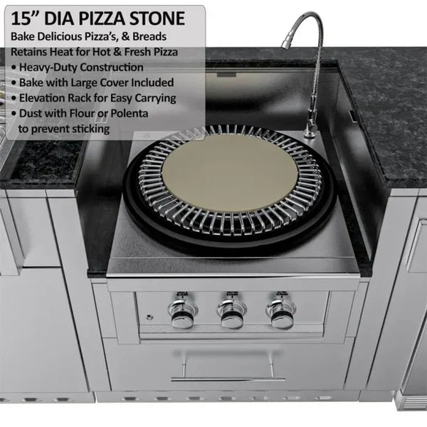 Sunstone The Texajun 9 Ft Cajun Outdoor Cabinet Kitchen Island