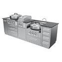 Sunstone The Texajun 9 Ft Cajun Outdoor Cabinet Kitchen Island