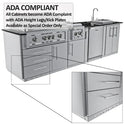 Sunstone The Texajun 9 Ft Cajun Outdoor Cabinet Kitchen Island