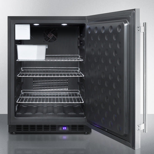 Summit 24 Inch Outdoor Freezer with Solid Door and Lock
