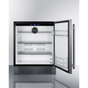 Summit 27 Inch Outdoor Refrigerator with Solid Door and Lock