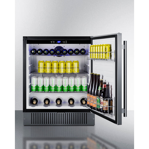 Summit 27 Inch Outdoor Refrigerator with Solid Door and Lock