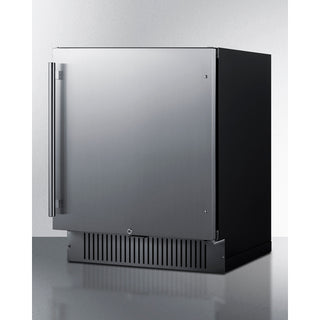 Summit 27 Inch Outdoor Refrigerator with Solid Door and Lock