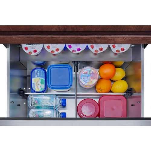 Summit 27 Inch Outdoor Refrigerator  with Panel Ready Drawers