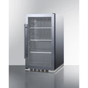 Summit 19 Inch Outdoor Beverage Center with Glass Door 