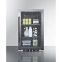 Summit 19 Inch Outdoor Beverage Center with Glass Door 