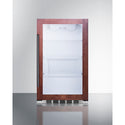 Summit 19 Inch Outdoor Beverage Cooler with Panel Ready Glass Door