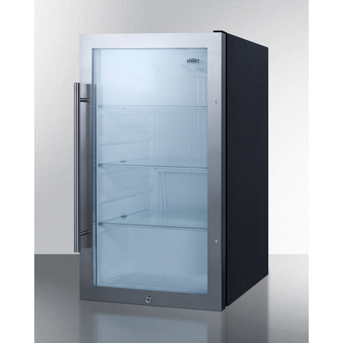 Summit 19 Inch Outdoor Beverage Center with Glass Door