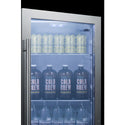 Summit 19 Inch Outdoor Beverage Center with Glass Door