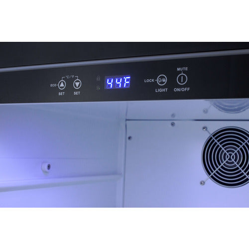 Summit 24 Inch Outdoor Refrigerator with Solid Door and Lock