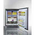 Summit 24 Inch Outdoor Refrigerator with Solid Door and Lock